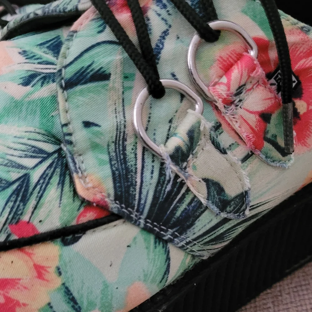 TUK MONDO TROPICAL PRINT MINT GREEN UNISEX CREEPERS